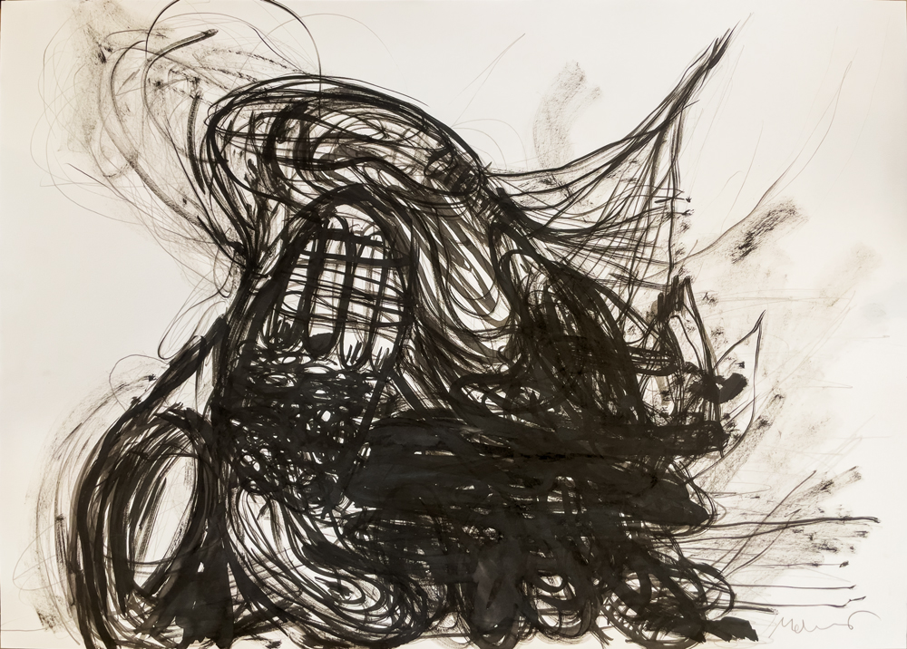Florian Mehnert, Reflection about Roots, 2026, ink and graphite on paper