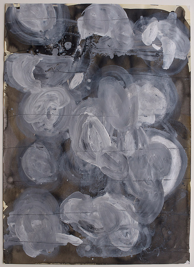 Florian Mehnert, Blätterschatten Moving, mixed media on paper