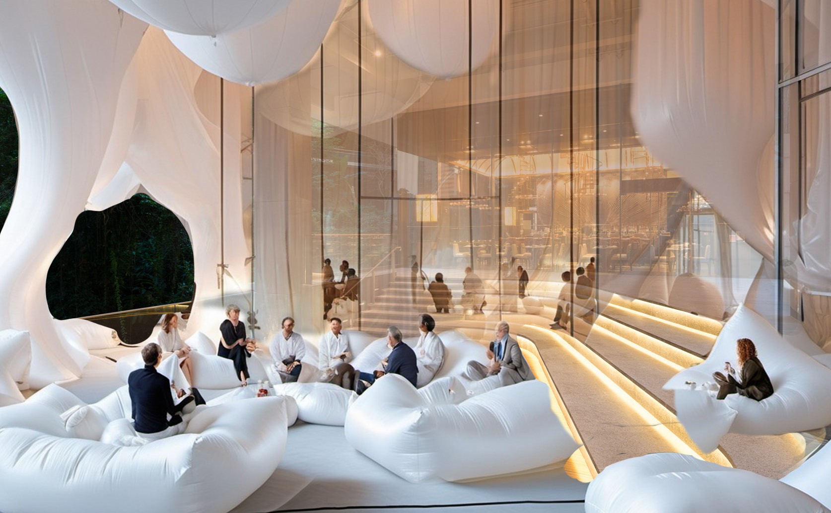 Transformed amphitheater of Asia Society Hong Kong