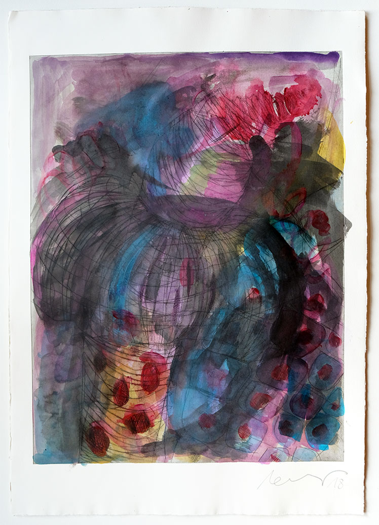Overpainted Etching