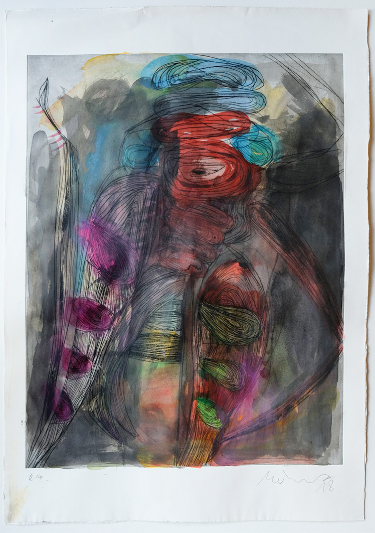 Overpainted Etching
