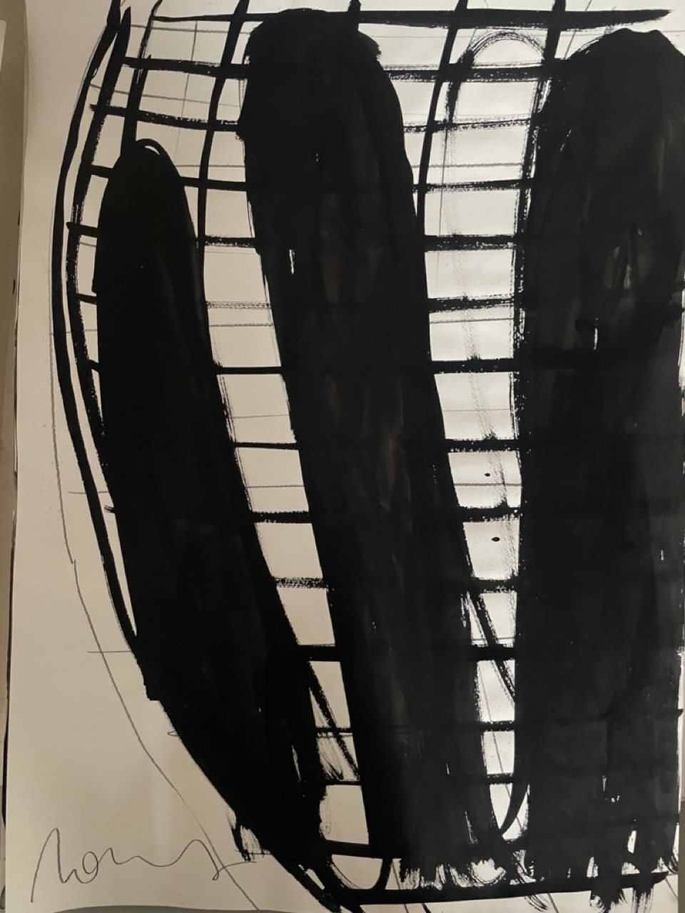 Florian Mehnert, Untitled, 1998, ink and graphite on paper
