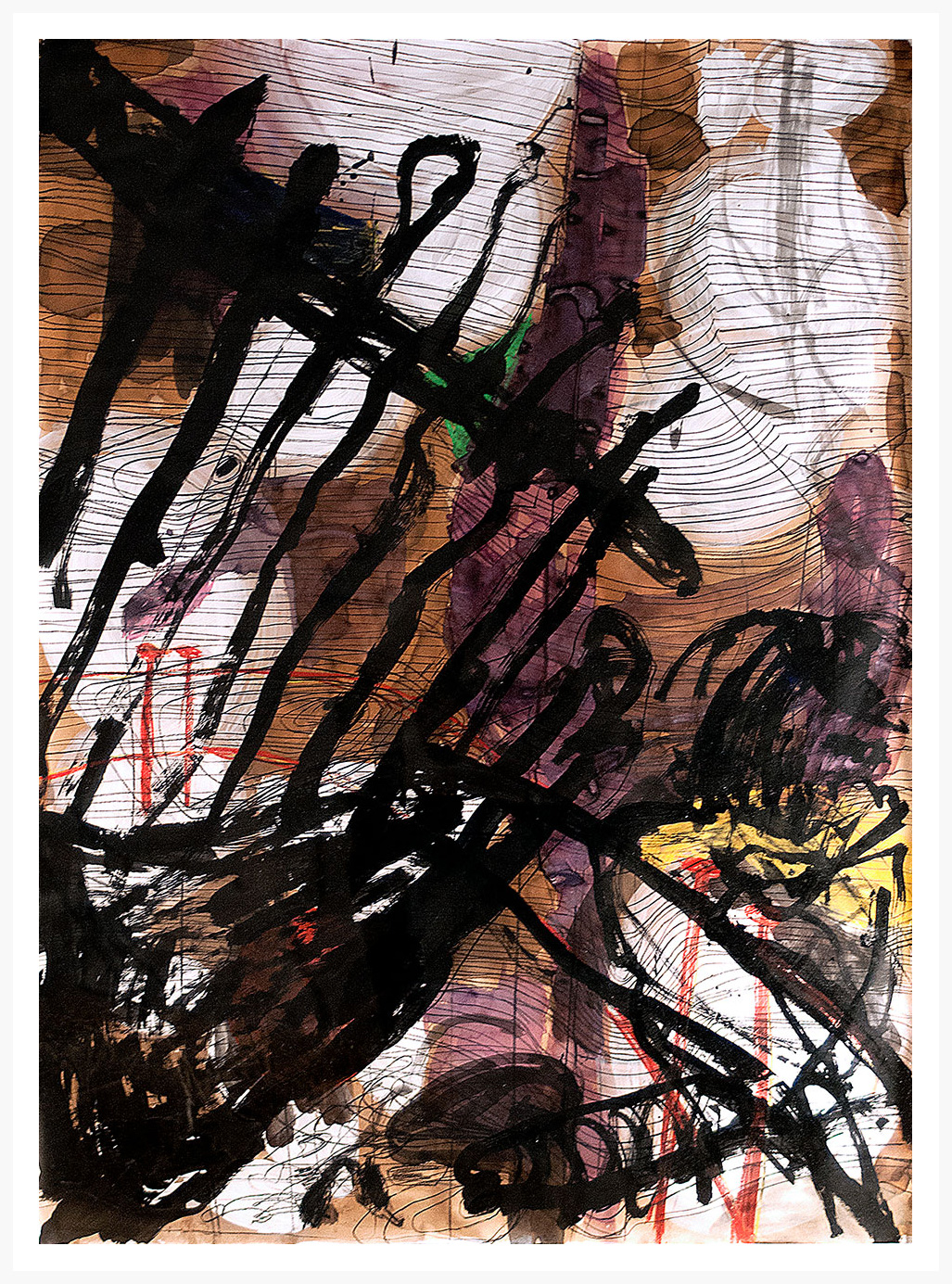 Florian Mehnert, Untitled, acrylic, ink, graphite and watercolour on paper