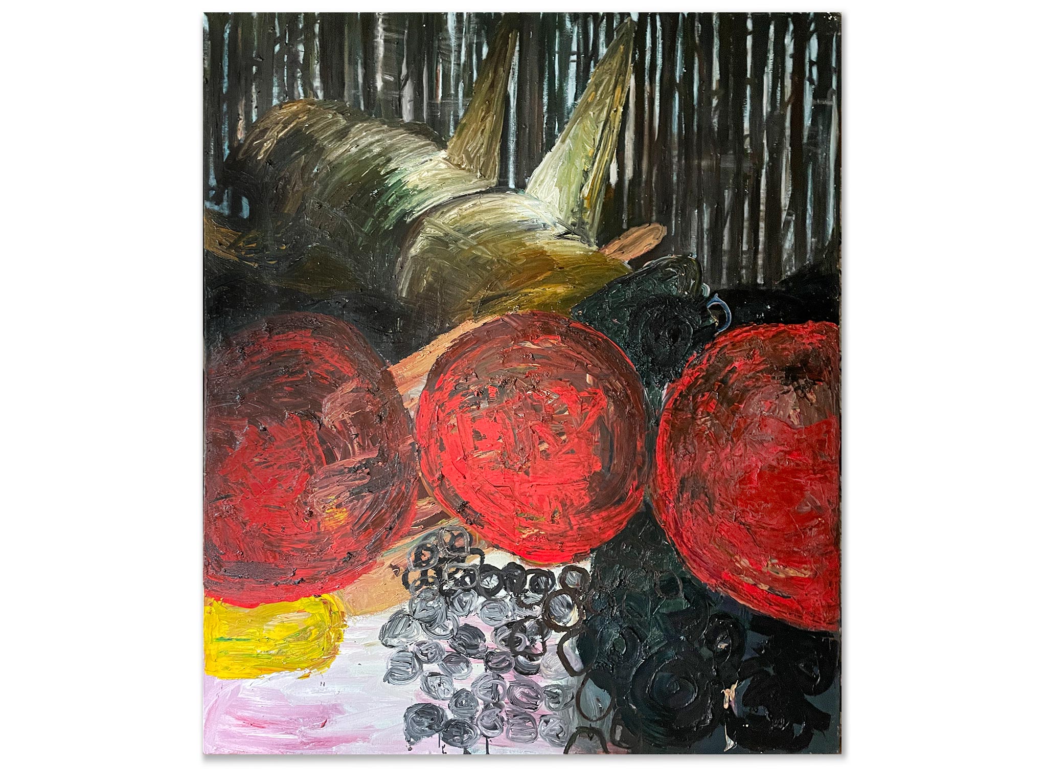 3 Jahre für ein Zen, Oil on canvas, 180 x 160 cm, 2007